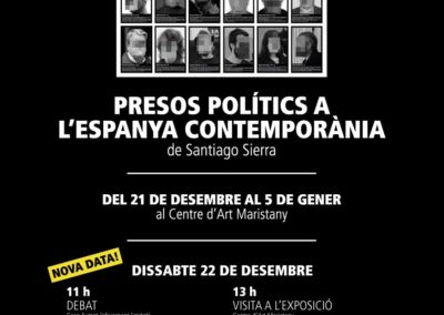 Exposició presos polítics Santiago Sierra